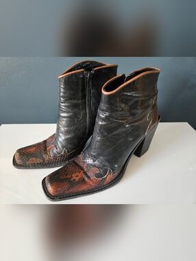 VTG💫OXMOX Size 7.5 Leather Western Boots
